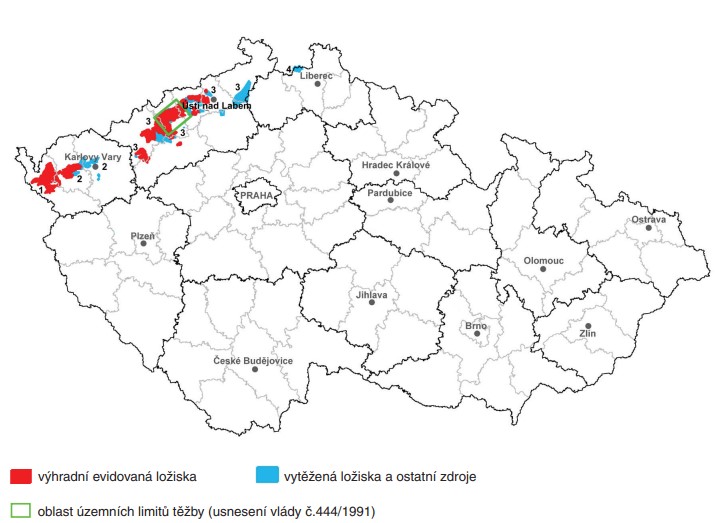 Těžba hnědého uhlí v ČR